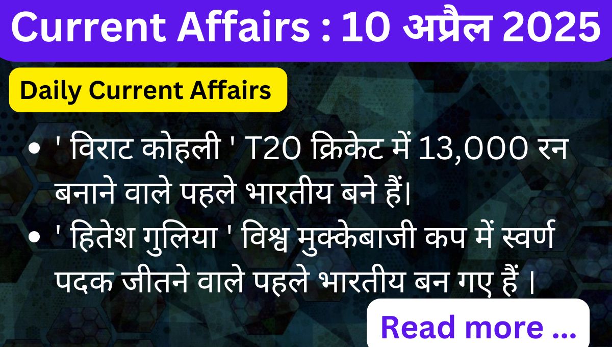 Current Affairs Today