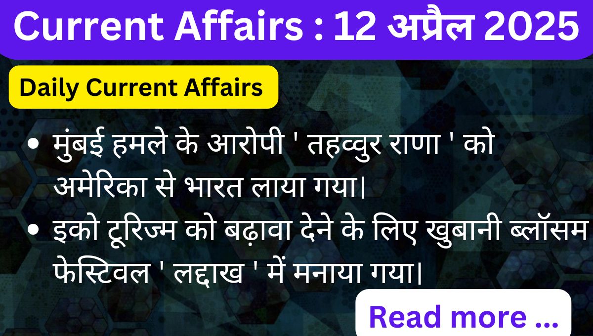 Current Affairs Today