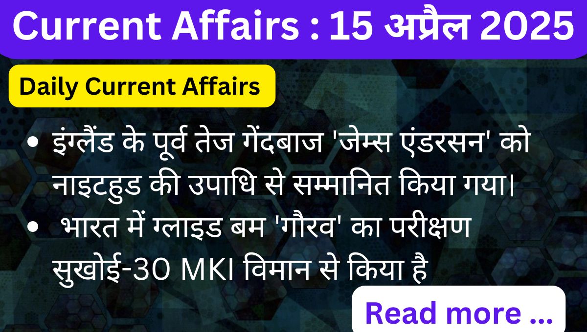 Current Affairs Today