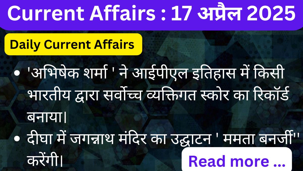 Current Affairs Today